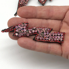 Load image into Gallery viewer, Lightning  Crystal Embellished Appliqué Patche