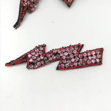 Load image into Gallery viewer, Lightning  Crystal Embellished Appliqué Patche
