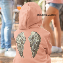 Load image into Gallery viewer, Pair of Iron on Silver, Gold, Blue or Black Sequin Lace Appliques Angel Wings