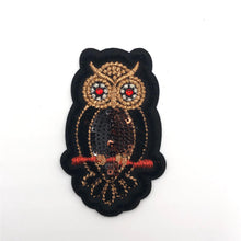 Load image into Gallery viewer, Shield Rhinestone Embroidered Applique