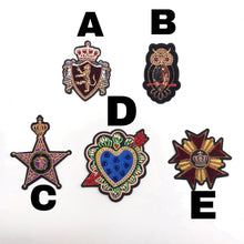 Load image into Gallery viewer, Shield Rhinestone Embroidered Applique