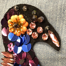Load image into Gallery viewer, Large Handmade Parrot Bird Appliqué Patch