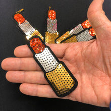 Load image into Gallery viewer, Red Lipstick Sequin Applique Patch