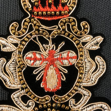Load image into Gallery viewer, 2 Handmade 3D Beaded Gold & Red Bee Patch
