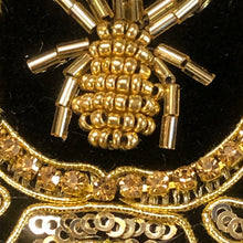 Load image into Gallery viewer, 2 Handmade 3D Gold Spider Iron on Patch Applique