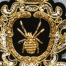 Load image into Gallery viewer, 2 Handmade 3D Gold Spider Iron on Patch Applique