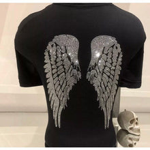 Load image into Gallery viewer, Large Crystal Angel Rhinestone Hotfix Wings