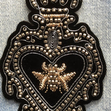 Load image into Gallery viewer, 2 Handmade 3D Beaded Bee Patch