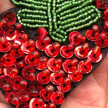 Load image into Gallery viewer, Handmade Strawberry Delicate Beaded Sequined Applique Patch