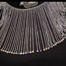 Load image into Gallery viewer, Rhinestone Diamante Fringing Trim