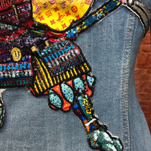 Load image into Gallery viewer, Huge Japanese  Samurai Warrior Sequin Applique  Patch