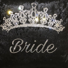 Load image into Gallery viewer, Crushed Velvet Bride Wedding Cushion