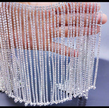 Load image into Gallery viewer, Rhinestone Diamante Fringing Trim