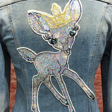 Load image into Gallery viewer, Hologram Silver Deer Sequin  Applique Patch