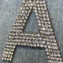 Load image into Gallery viewer, Rhinestone Letters  Iron on Hotfix Crystal Applique  Patch