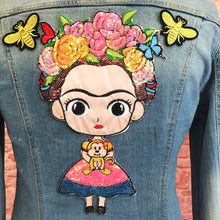 Load image into Gallery viewer, Large Embroidered  Frida Kahlo Applique Patch