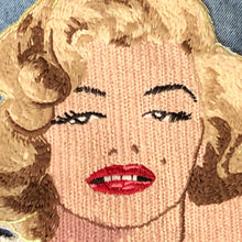 Load image into Gallery viewer, Large Marilyn Monroe Embroidered Applique Patch