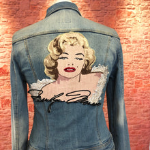Load image into Gallery viewer, Large Marilyn Monroe Embroidered Applique Patch