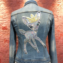 Load image into Gallery viewer, Hologram Silver Deer Sequin  Applique Patch