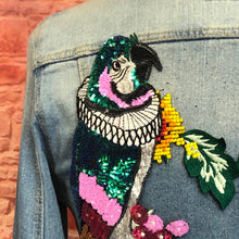 Load image into Gallery viewer, Parrot Birds Sequin Beaded Applique Patch