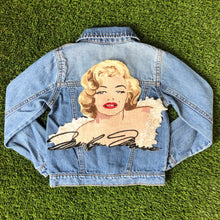 Load image into Gallery viewer, Large Marilyn Monroe Embroidered Applique Patch