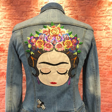 Load image into Gallery viewer, Frida Kahlo  Somber Looking Applique Patch