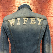 Load image into Gallery viewer, Bride Wedding Letters Pearl and Diamante Iron on letters Wifey Bride