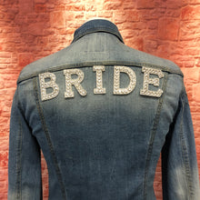Load image into Gallery viewer, Bride Wedding Letters Pearl and Diamante Iron on letters Wifey Bride