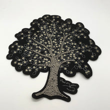 Load image into Gallery viewer, Silver Tree Sequins Embroidered Applique Patch