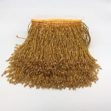 Load image into Gallery viewer, Heavy Beaded Fringe Trimmed  With Tear Drop Bottom Tasselling