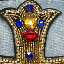 Load image into Gallery viewer, Cross Embellished with Rhinestones and Crystals Applique Patch