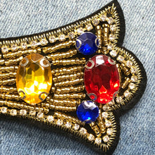Load image into Gallery viewer, Cross Embellished with Rhinestones and Crystals Applique Patch