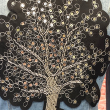 Load image into Gallery viewer, Silver Tree Sequins Embroidered Applique Patch