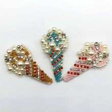 Load image into Gallery viewer, Beaded Ice Cream Applique Patch