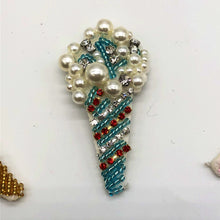 Load image into Gallery viewer, Beaded Ice Cream Applique Patch