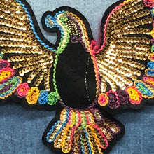 Load image into Gallery viewer, American Eagle With Coloured Thread and Sequins Patch