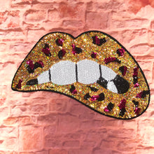 Load image into Gallery viewer, Biting Sequin Lips Patch