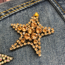 Load image into Gallery viewer, Sequin 2 Piece Crystal Stars Applique Patch