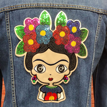 Load image into Gallery viewer, Frida Kahlo Patch  10" X 9" Applique Patch