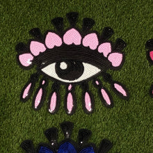Load image into Gallery viewer, Evil Eye  With lashes Applique Patch
