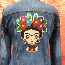 Load image into Gallery viewer, Frida Kahlo Patch  10" X 9" Applique Patch