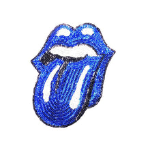 Load image into Gallery viewer, Iron On Sequin Tongue Applique Patch