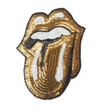 Load image into Gallery viewer, Iron On Sequin Tongue Applique Patch