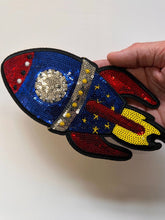 Load image into Gallery viewer, Rocket Ship Applique Patch
