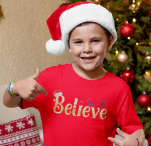 Load image into Gallery viewer, Christmas Glitter Iron on Transfer