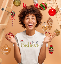 Load image into Gallery viewer, Christmas Glitter Iron on Transfer