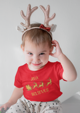 Load image into Gallery viewer, I Believe Christmas Glitter Iron On Transfer