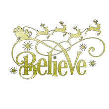 Load image into Gallery viewer, Believe Christmas Glitter Iron On Transfer