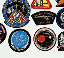 Load image into Gallery viewer, 19 Piece Embroidered Space Applique Patches