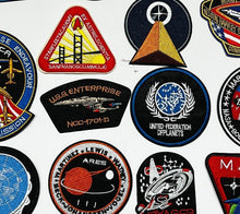 Load image into Gallery viewer, 19 Piece Embroidered Space Applique Patches